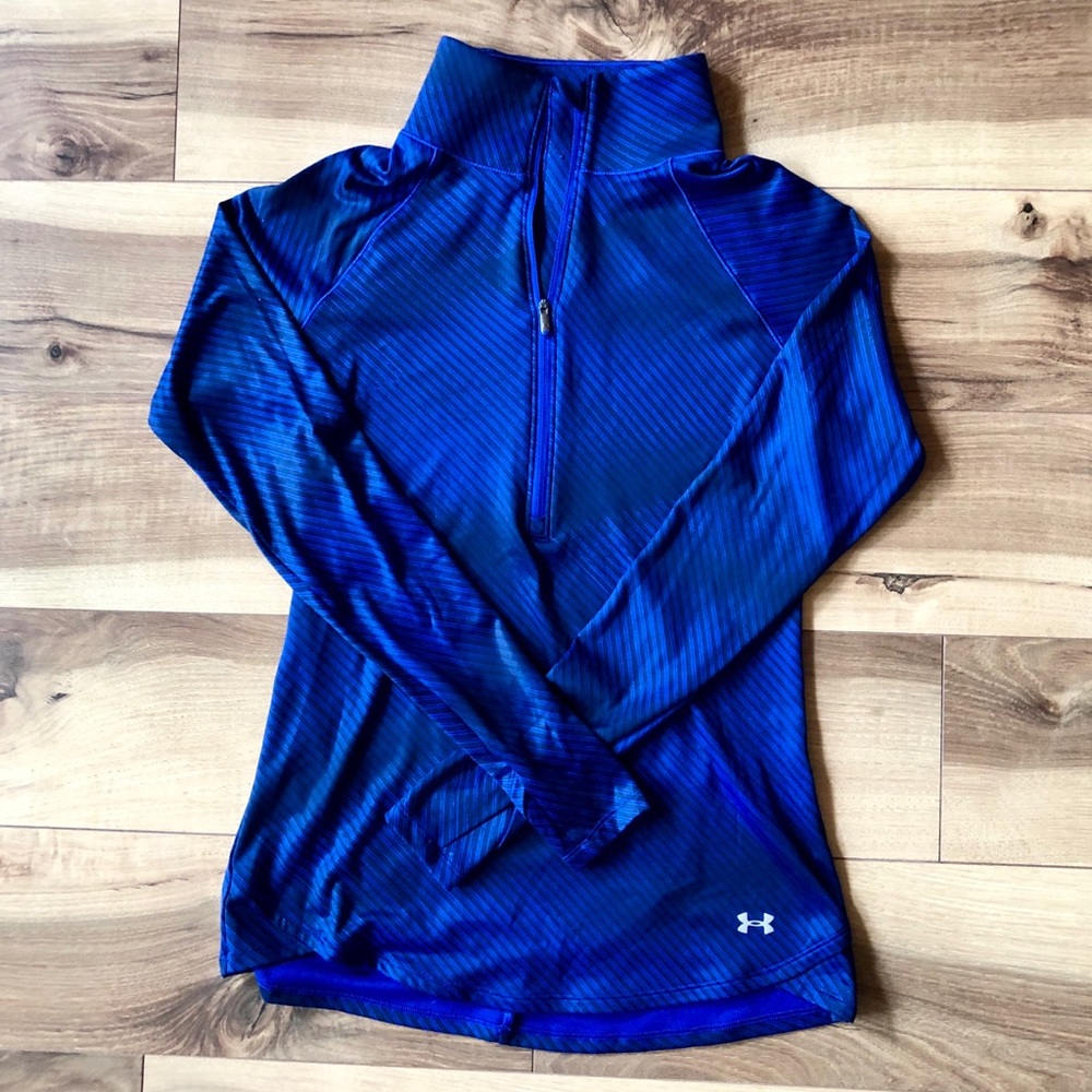 Under Armour Semi-Fitted Long Sleeve, Half Zip Top